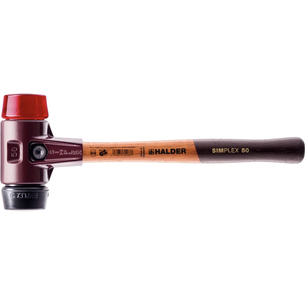 HALDER Schonhammer SIMPLEX 30mm Gumit/Plastik HALDER Schonhammer SIMPLEX 30mm Gumit/Plastik
