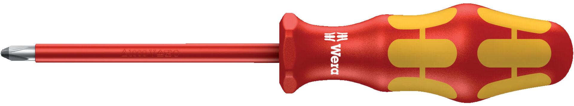WERA VDE Kreuzschlitz-Schraubendreher Pozidriv 1x 80mm PZ WERA VDE Kreuzschlitz-Schraubendreher Pozidriv 1x 80mm PZ