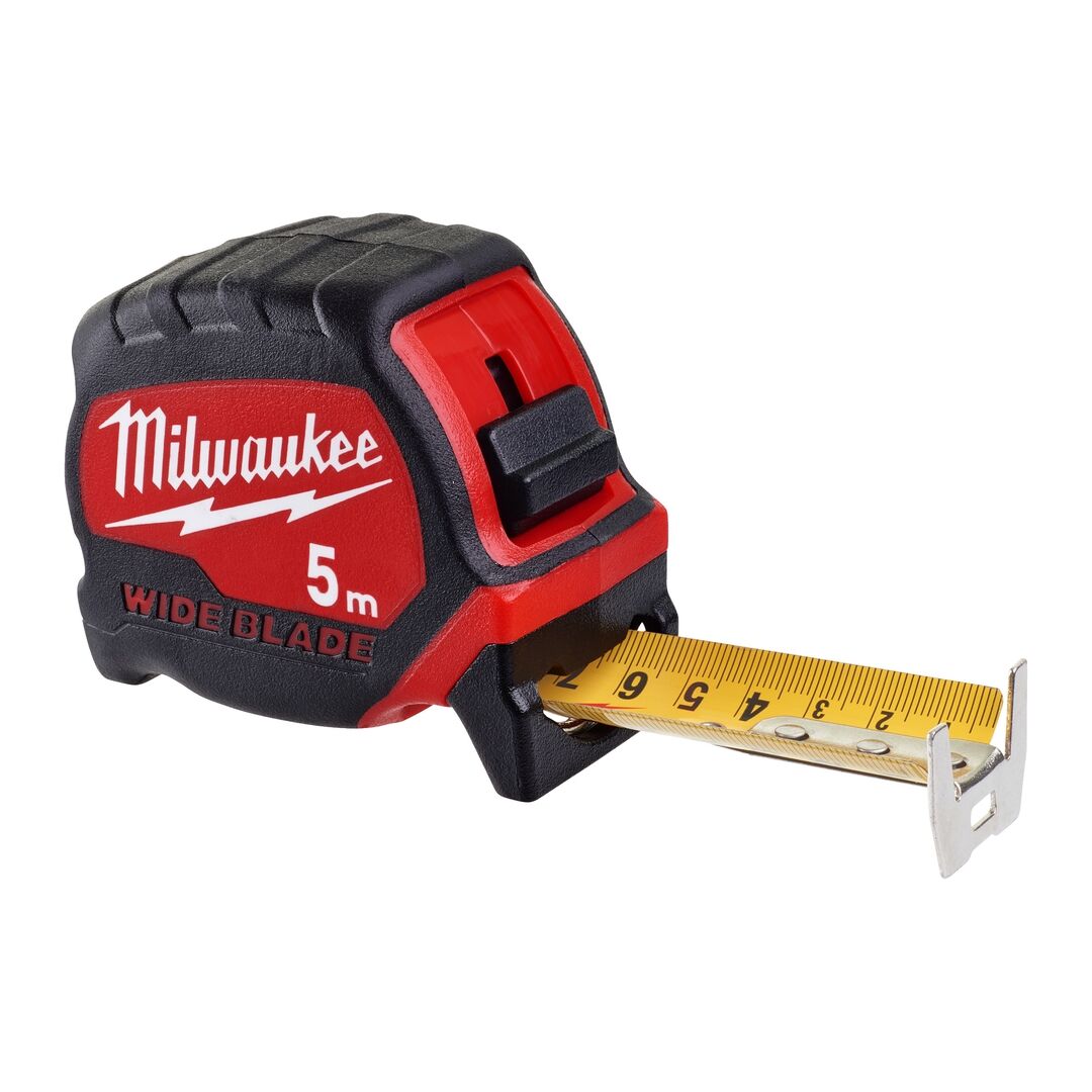 MILWAUKEE Premium-Bandmaß breit 5m nicht-magnetisch 33mm breites Band MILWAUKEE Premium-Bandmaß breit 5m nicht-magnetisch 33mm breites Band