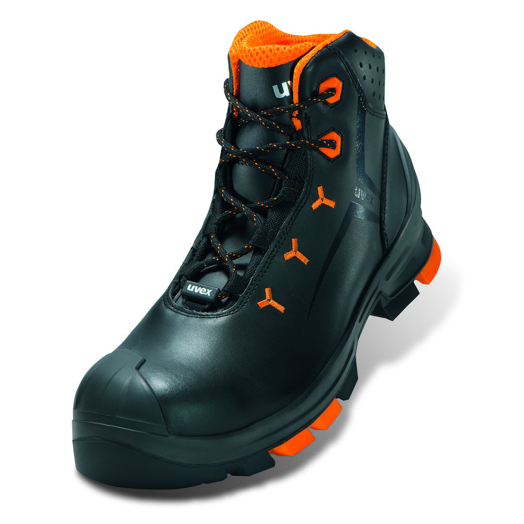 UVEX 2 Sicherheits-Stiefel Gr. 38 W11 S3L ESD SR schwarz/orange 6503.2 UVEX 2 Sicherheits-Stiefel Gr. 38 W11 S3L ESD SR schwarz/orange 6503.2