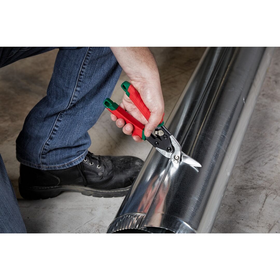 MILWAUKEE Blechschere gebogen rechts für durchlaufende Schnitte