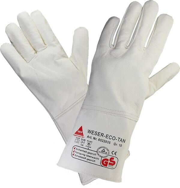 HASE Nappalederhandschuh Weser Eco-Tan Long 35 cm, chromfrei, 6522035 Gr. 9