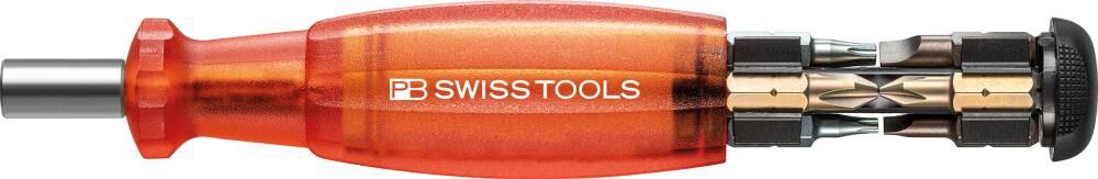 PB SWISS TOOLS Tools Magazin-Bithalter rot 8-teilig Schlitz PH TX PB SWISS TOOLS Tools Magazin-Bithalter rot 8-teilig Schlitz PH TX