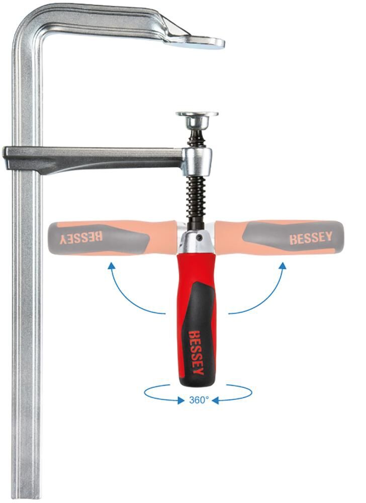 BESSEY Ganzstahl-Schraubzwinge GZ-KG, 250x120mm