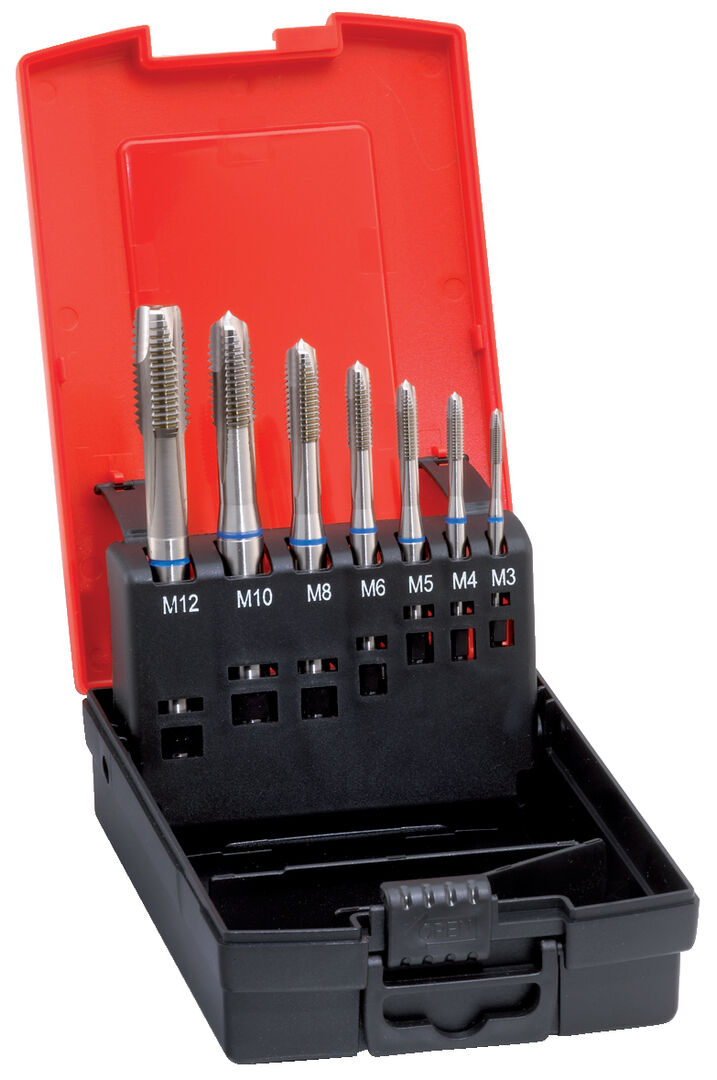 FORMAT Maschinengewindebohrer DIN 371/376-B VA HSSE M3-12 Set FORMAT Maschinengewindebohrer DIN 371/376-B VA HSSE M3-12 Set