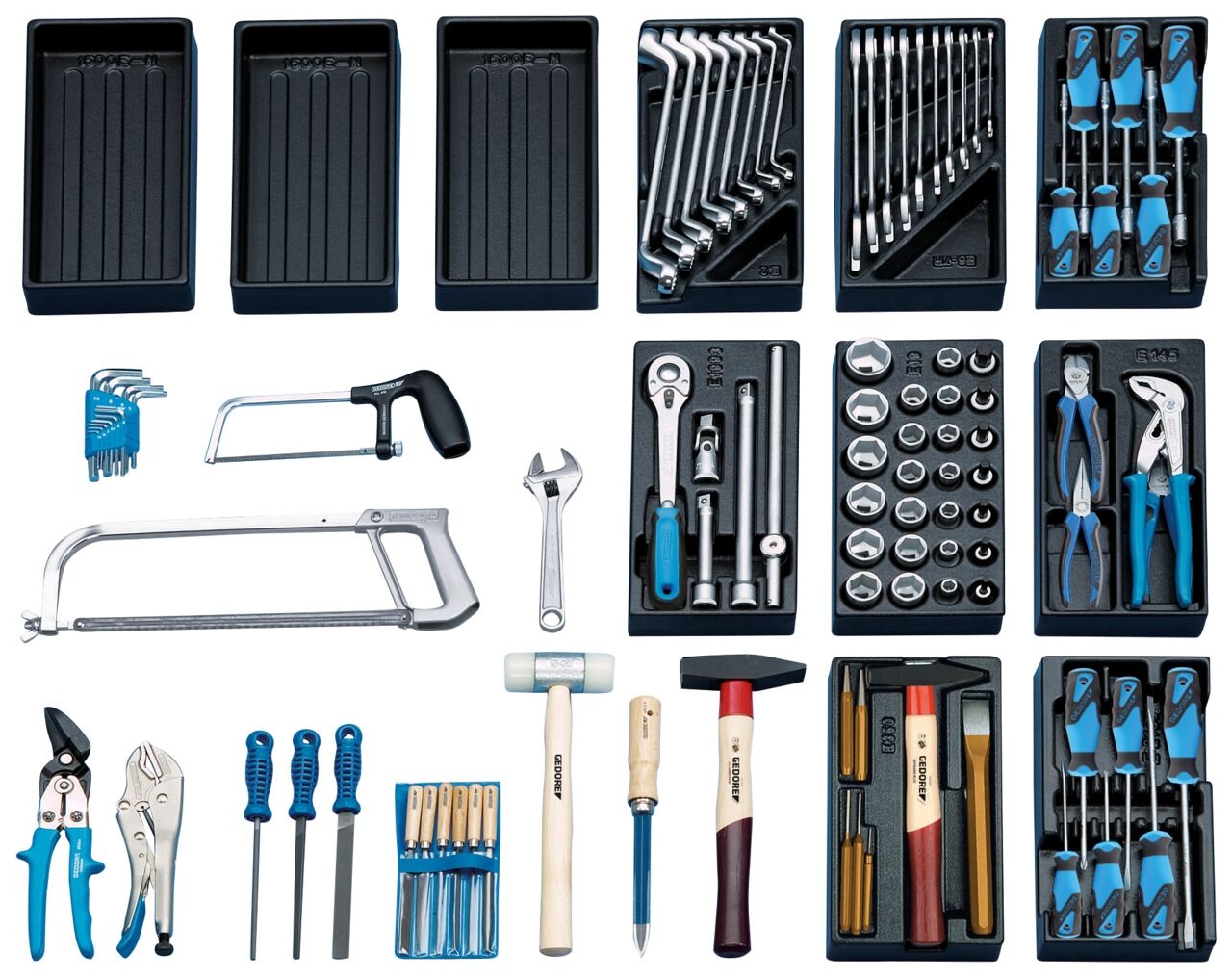 GEDORE Werkzeugsortiment Universal 100-tlg. im Stahlblech-Schrank