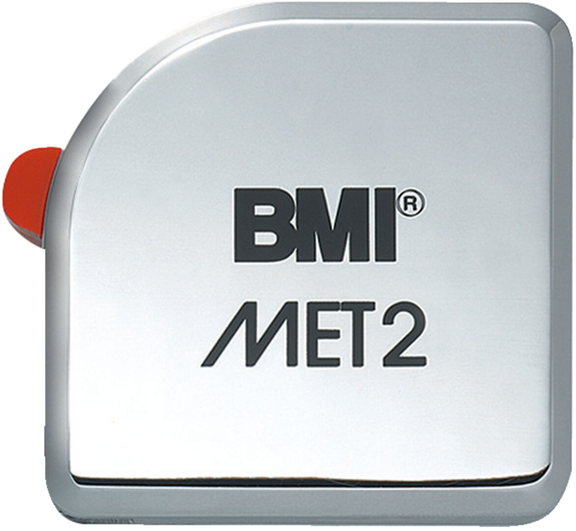 BMI Taschenbandmaß MET verchromt 2mx13mm BMI Taschenbandmaß MET verchromt 2mx13mm