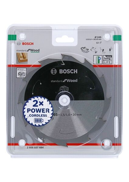 BOSCH Kreissägeblatt Expert for Wood 165x20x1,5/1 m, 12Z BOSCH Kreissägeblatt Expert for Wood 165x20x1,5/1 m, 12Z