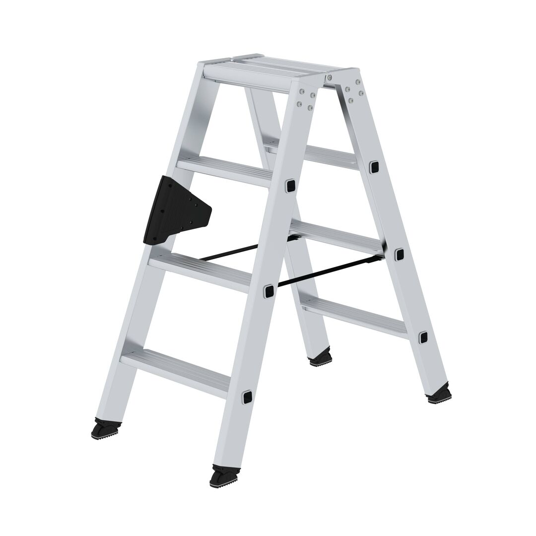 MUNK Aluminium-Stufen-Stehleiter Beidseitig 2x4 Stufen 40208