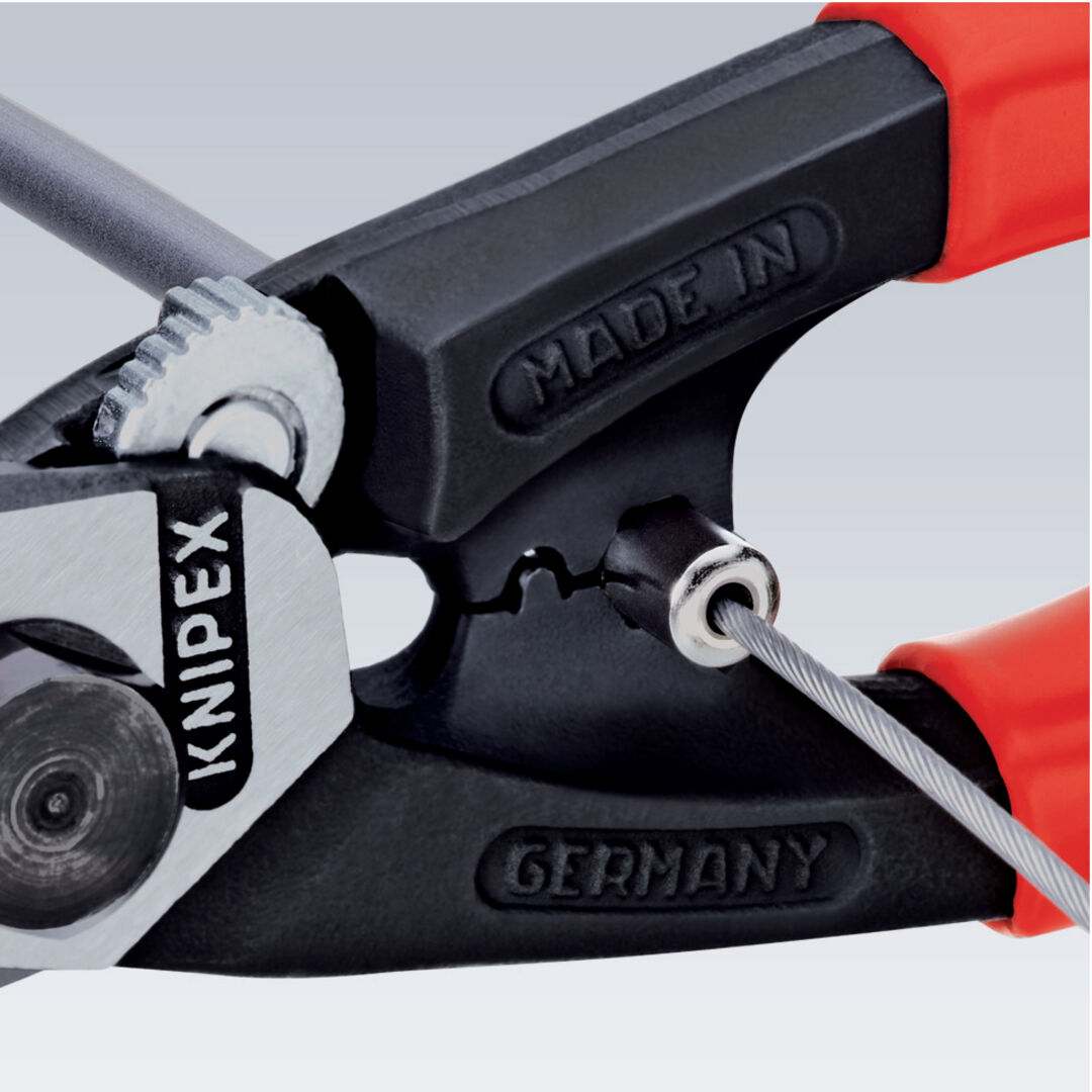 KNIPEX 95 61 190 Drahtseilschere geschmiedet 190 mm