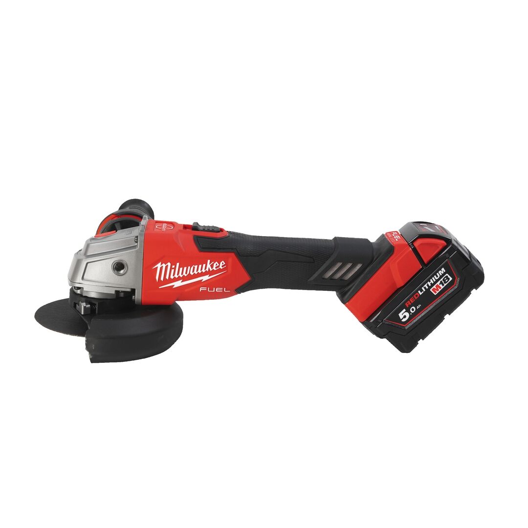 MILWAUKEE Akku-Winkelschleifer M18FSAG125XB-502X, 2x5Ah, Ladeg., Box MILWAUKEE Akku-Winkelschleifer M18FSAG125XB-502X, 2x5Ah, Ladeg., Box