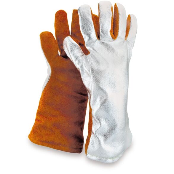 MEDEX Hitzeschutz-Handschuh Sebatan/Alu 40 cm braun/silber Gr. 10 MEDEX Hitzeschutz-Handschuh Sebatan/Alu 40 cm braun/silber Gr. 10