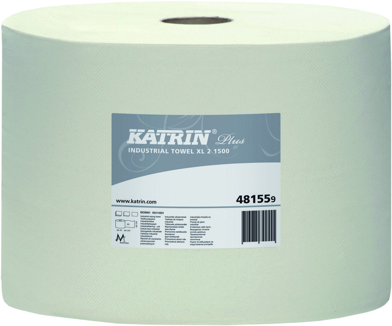 KATRIN Putzpapierrolle weiß 4-lagig 1000 Blatt 38x36 cm KATRIN Putzpapierrolle weiß 4-lagig 1000 Blatt 38x36 cm