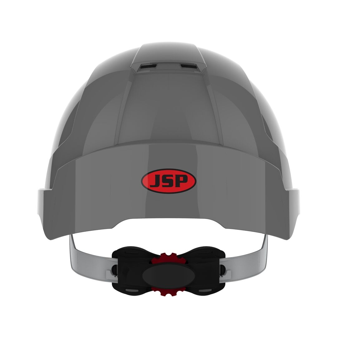 JSP Schutzhelm EVO3 AJF170 belüftet, mit Schirm, grau