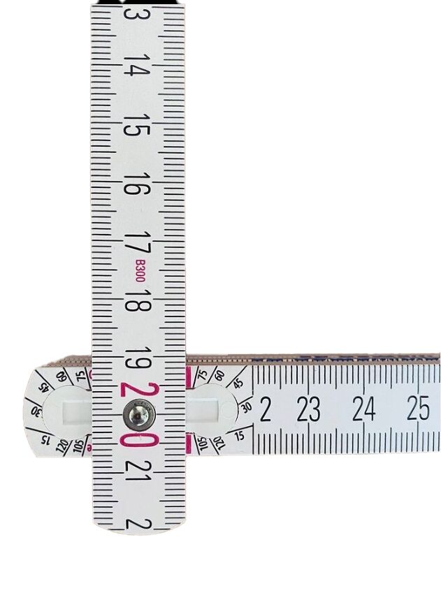 WEMAG Holzgliedermaßstab 2 Meter, weiß