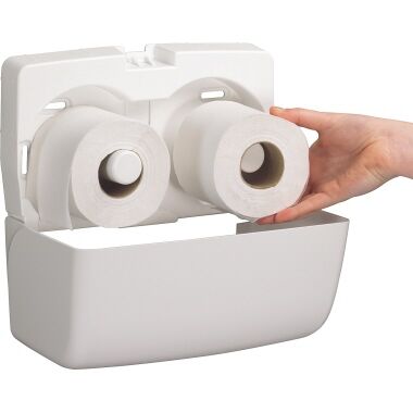 AQUARIUS Spender für Toilet Tissue 6992 m Druckkopf o. abschließbar ws