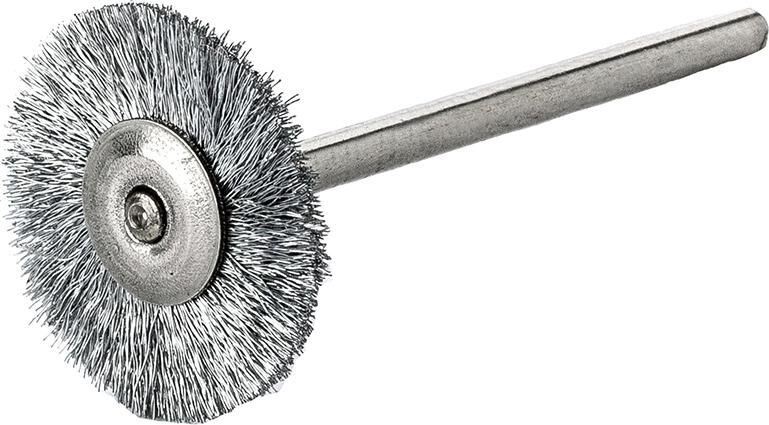 LESSMANN Miniatur-Rundbürste Edelstahl gew. 19x0,1mm