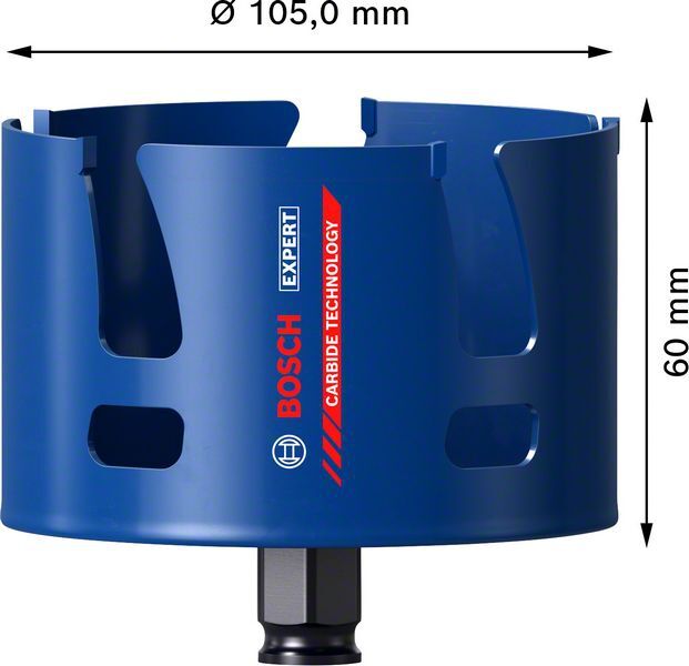 BOSCH Lochsäge EXPERT ConstructionMat 105mm