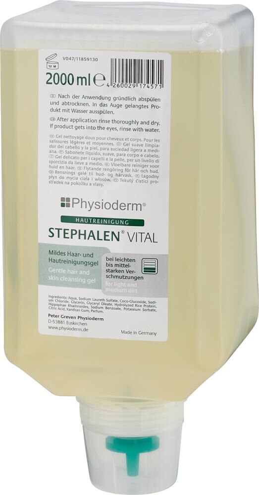 PHYSIODERM Hautreiniger Stephalen Vital 2.000ml Varioflasche PHYSIODERM Hautreiniger Stephalen Vital 2.000ml Varioflasche