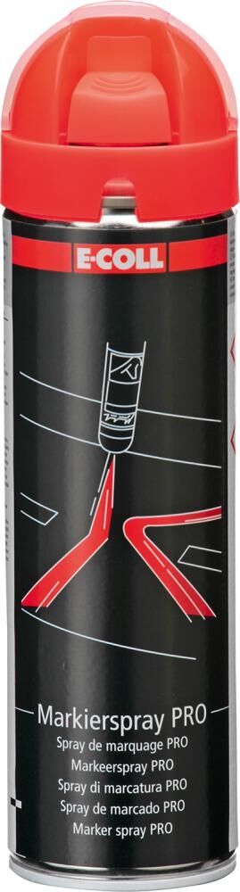 E-COLL PRO Markierspray floureszierend rot 500ml Spraydose E-COLL PRO Markierspray floureszierend rot 500ml Spraydose