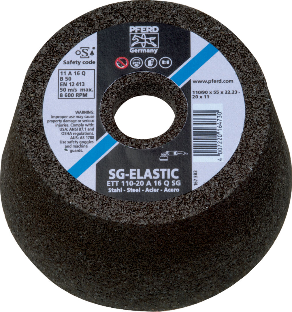 Schleiftopf 20A16QSG 110x22,2mm Rüggeberg