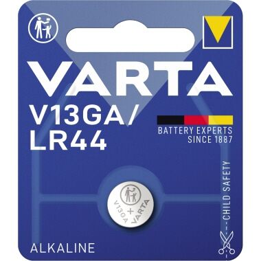 VARTA Knopfzelle 04276101401 LR44 1,5V 125mAh Alkali-Mangan