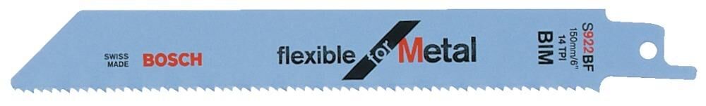 BOSCH Säbelsägeblatt 100 St. Flexible for Metal S 922 BF
