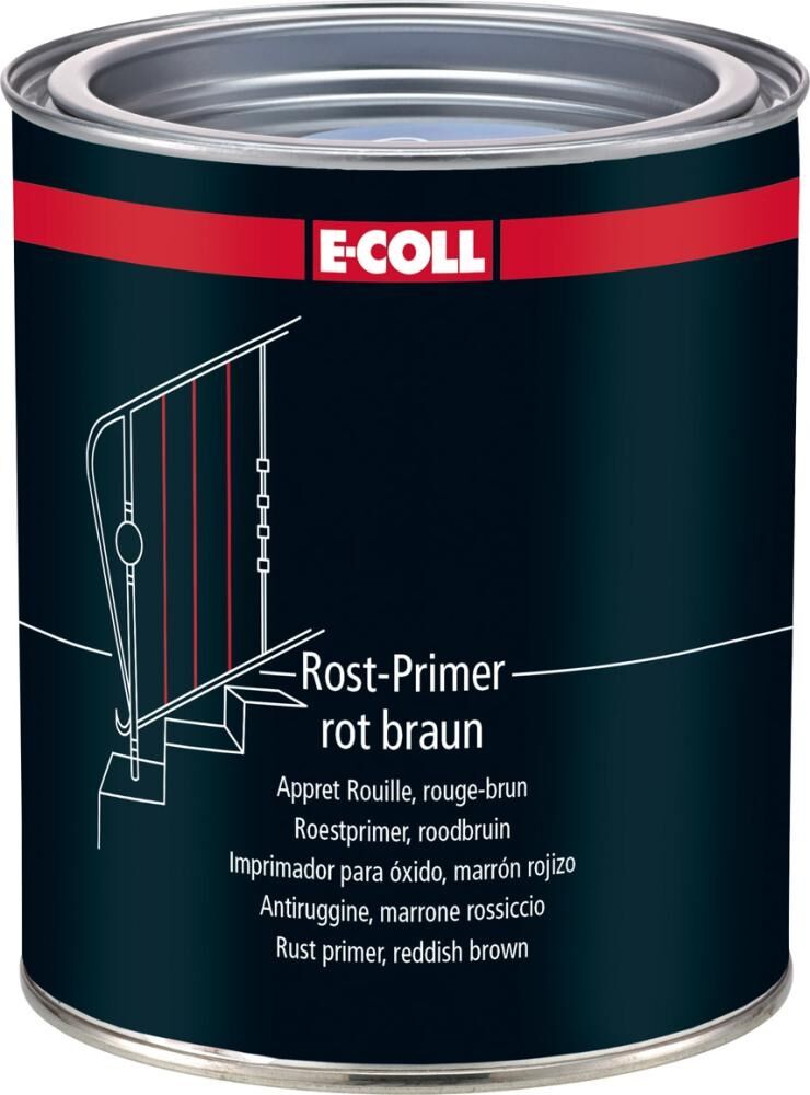 E-COLL Rostprimer 750ml, rotbraun