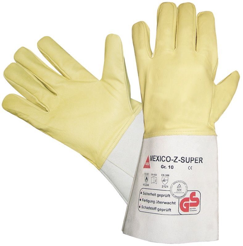 HASE Schweißerhandschuh MEXICO-Z SUPER gelb/natur Gr. 10 HASE Schweißerhandschuh MEXICO-Z SUPER gelb/natur Gr. 10