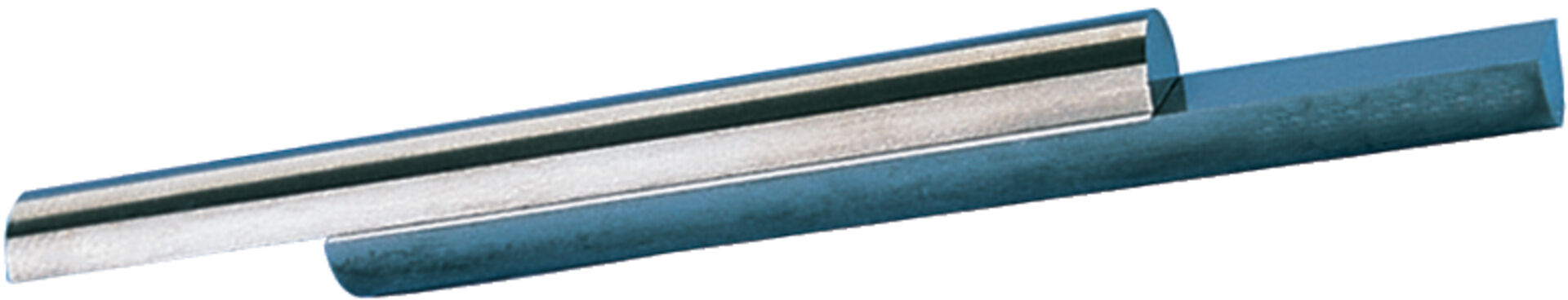 Halbrundstichel VHM 3 x 50 mm geschliffen Links Wilke