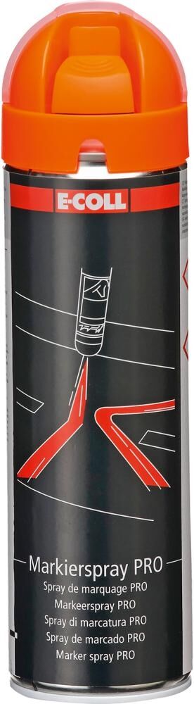 E-COLL PRO Markierspray floureszierend orange 500ml Spraydose