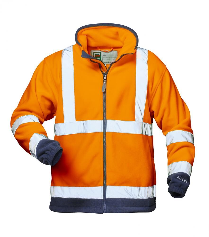 Warn-Fleecejacke Benedikt Gr. 2XL, orange/marine