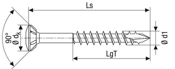 SPAX-S A2 Linsenkopf Fraesrippen T-STAR+ T20 Teilgewinde CUT 100St, 5x90mm SPAX-S A2 Linsenkopf Fraesrippen T-STAR+ T20 Teilgewinde CUT 100St, 5x90mm