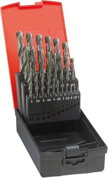 FORMAT Spiralbohrersatz DIN338 - N HSS geschliffen, 1 - 13,0 mm