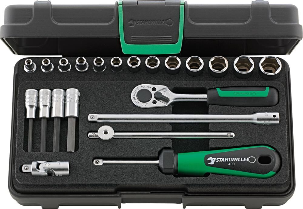 STAHLWILLE Steckschl.-Grt. 1/4" 22tlg. 40/44/17/5