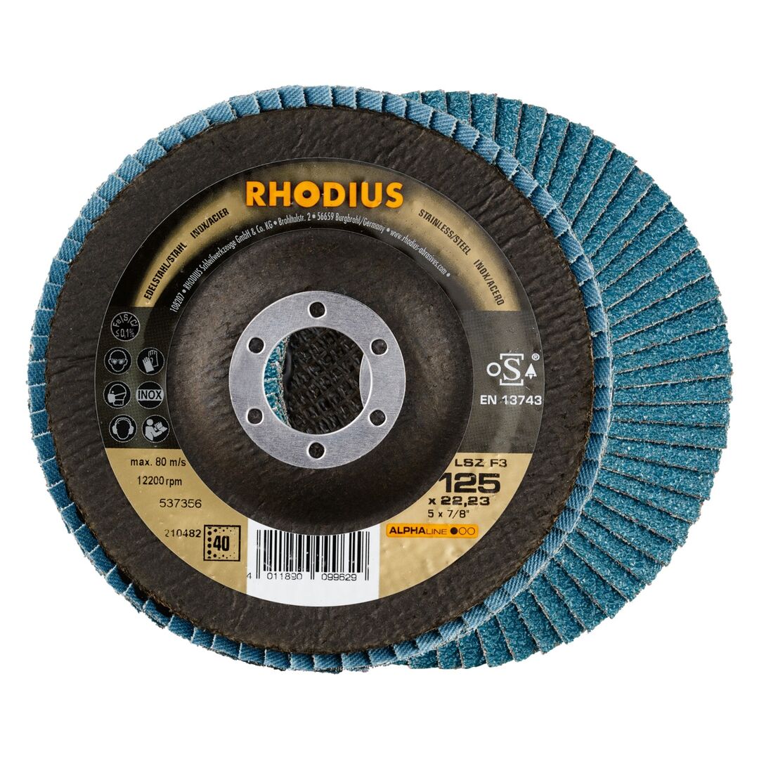 RHODIUS Lamellenschleifsch.LSZ F3 115mm K 40 RHODIUS Lamellenschleifsch.LSZ F3 115mm K 40