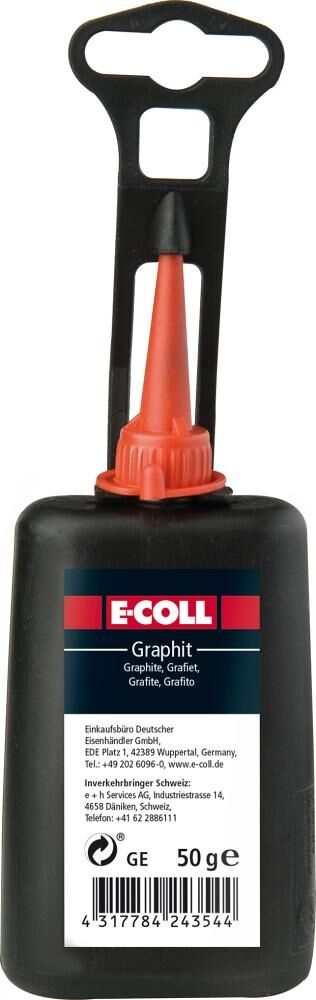 E-COLL Graphit schwarz 50g Flasche E-COLL Graphit schwarz 50g Flasche