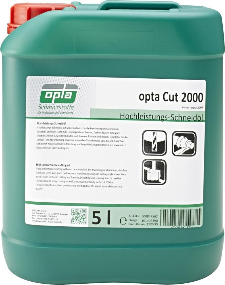 OPTA Cut 2000 Hochleistung s-Schneidöl 5 liter Kanister