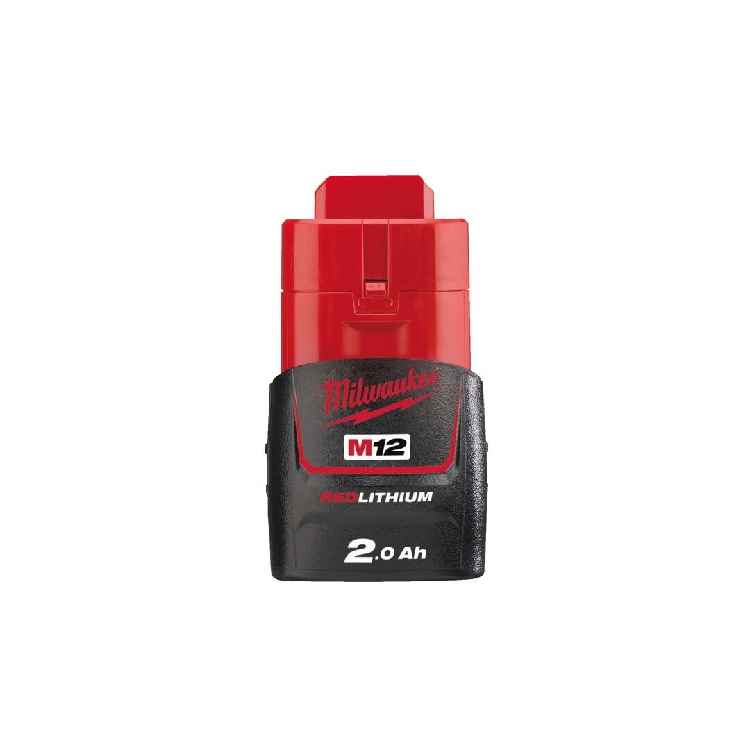 MILWAUKEE Akku M12 B2 12 V/2.0Ah Li-Ion Red MILWAUKEE Akku M12 B2 12 V/2.0Ah Li-Ion Red