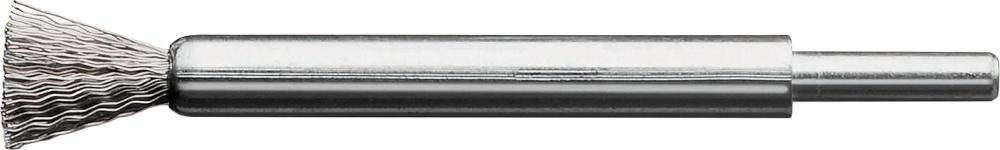 LESSMANN Pinselbürste Stahldraht gewellt 12x20/120x0,3mm