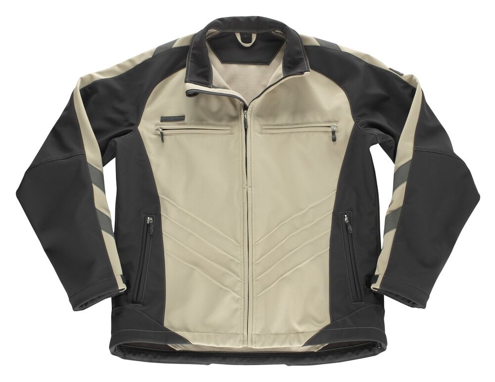 MASCOT Unique Softshell-Jacke Dresden Gr. 2XL hellkhaki/schwarz 12002-149