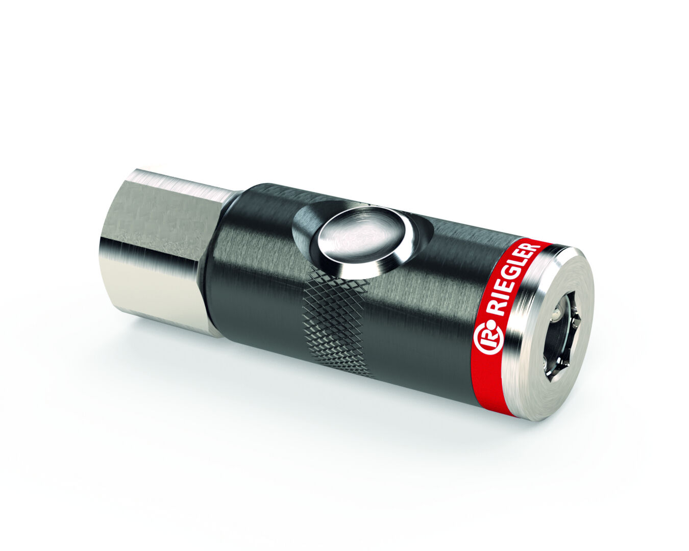 RIEGLER Sicherheitskupplung NW 7,4 Druckknopf G3/8i drehbar RIEGLER Sicherheitskupplung NW 7,4 Druckknopf G3/8i drehbar