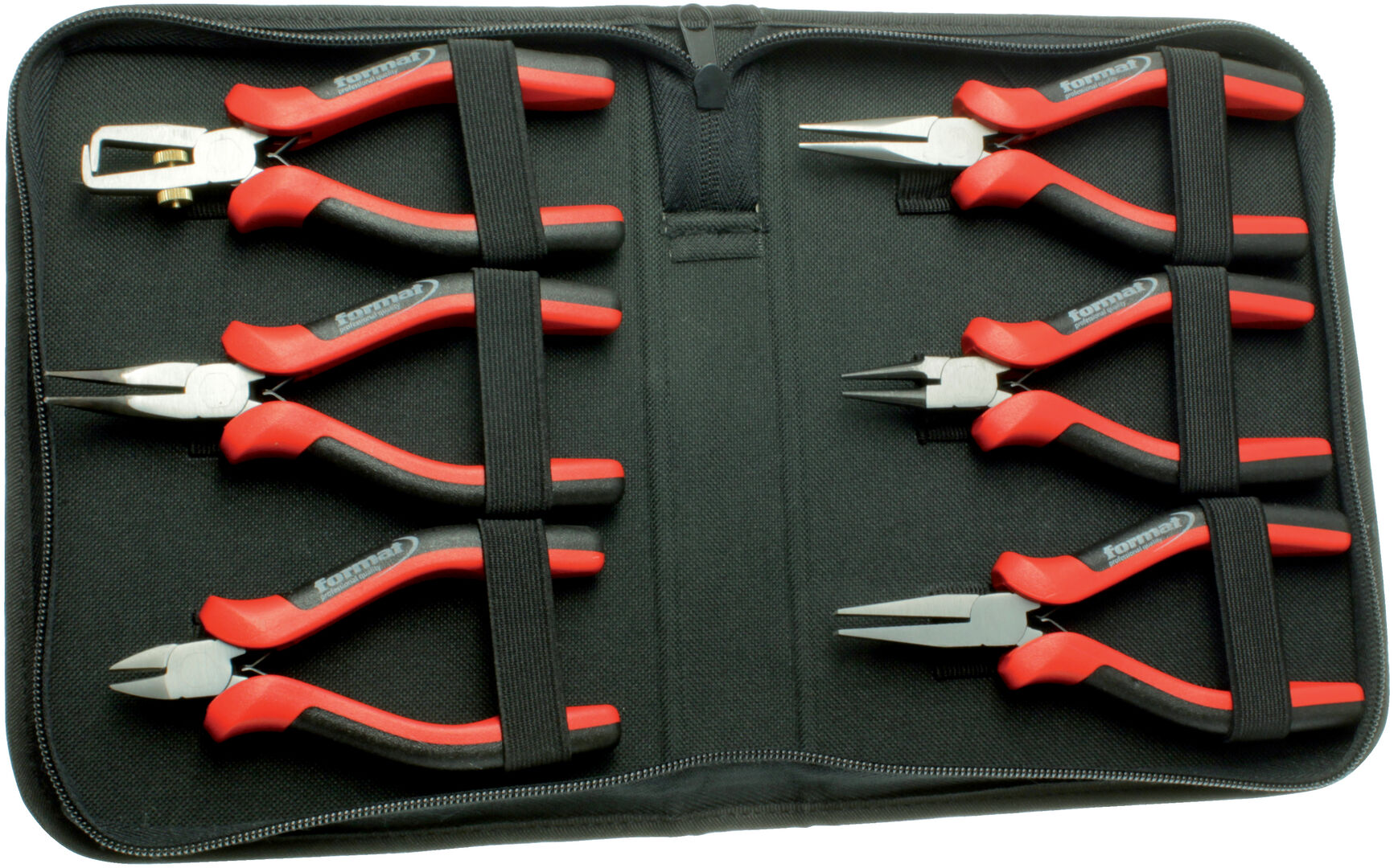 FORMAT Elektronikzangen-Set 6-teilig im Etui FORMAT Elektronikzangen-Set 6-teilig im Etui