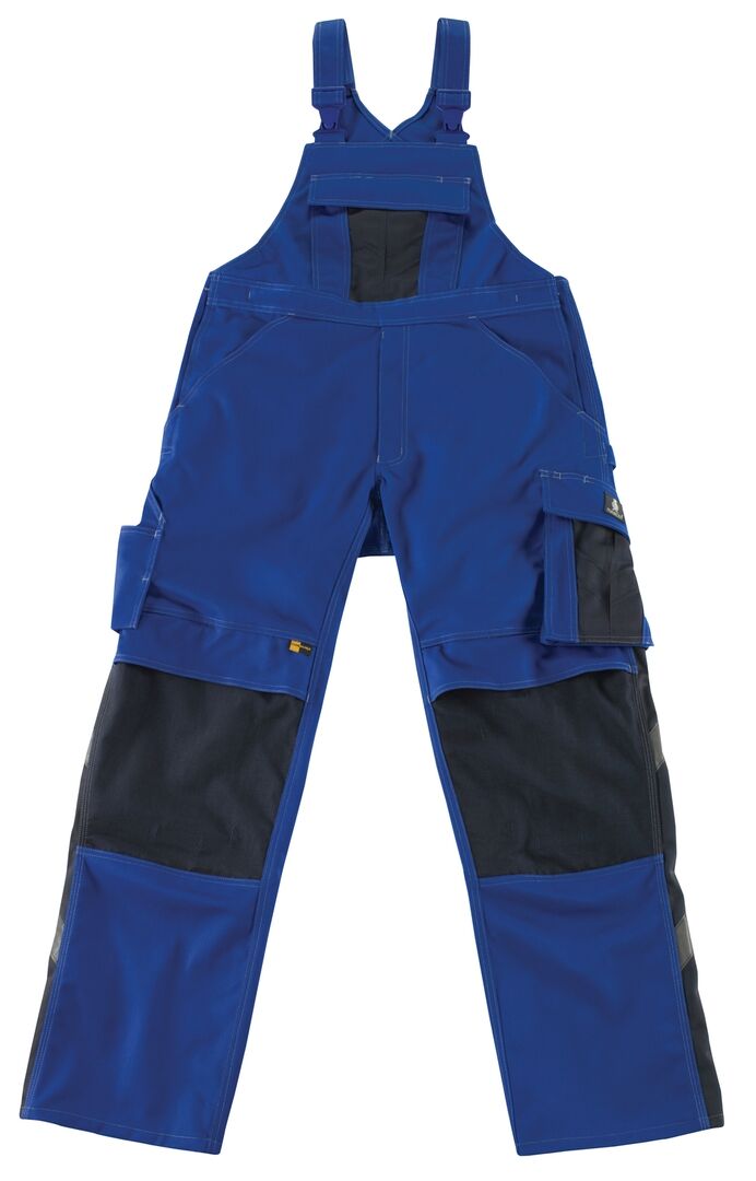 MASCOT Unique Latzhose Augsburg Gr. 76C56 kornblau/schwarzblau 12169-442