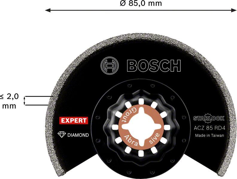 BOSCH Diamantsegmentsägeblatt ACZ85RD4 Expert Starlock
