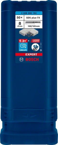 BOSCH Hammerbohrer EXPERT SDS Plus-7X 8x100x165 mm, VE 50