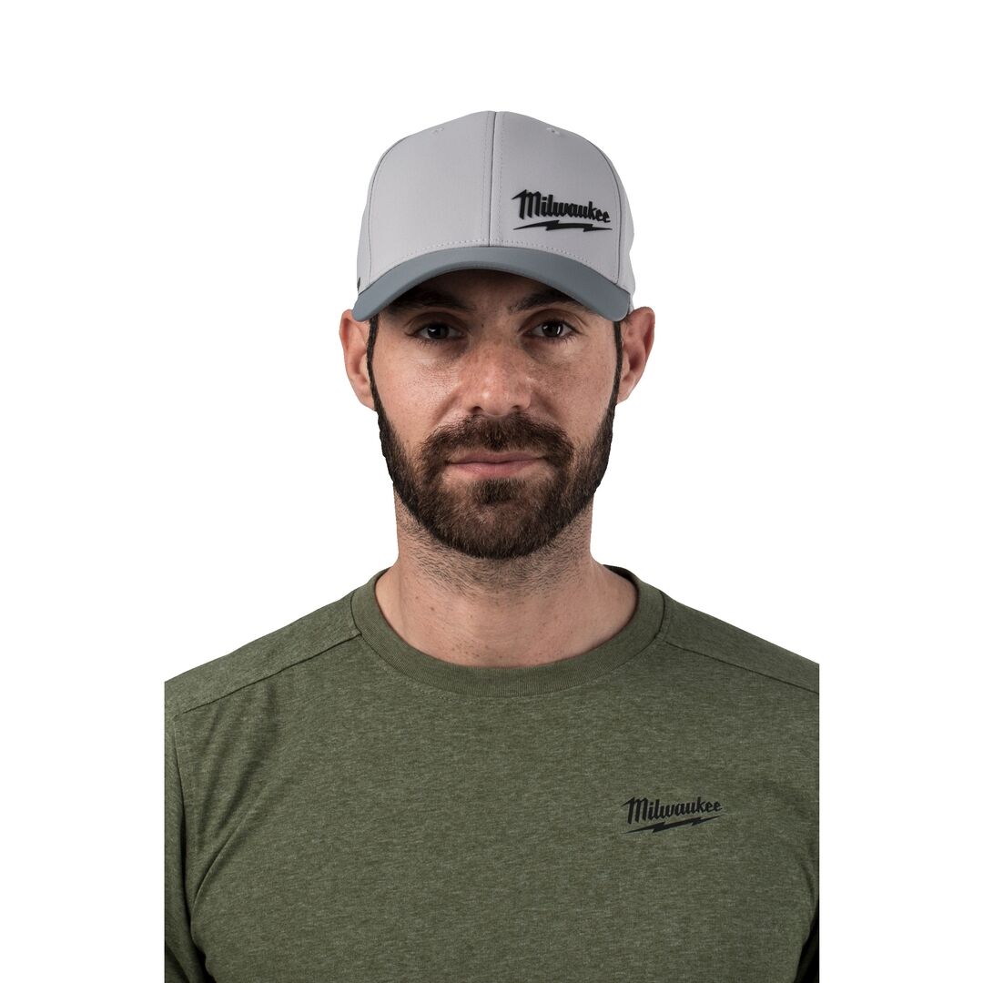 MILWAUKEE Baseball Kappe  BCPGR-S/M Performance, grau mit UV-Schutz
