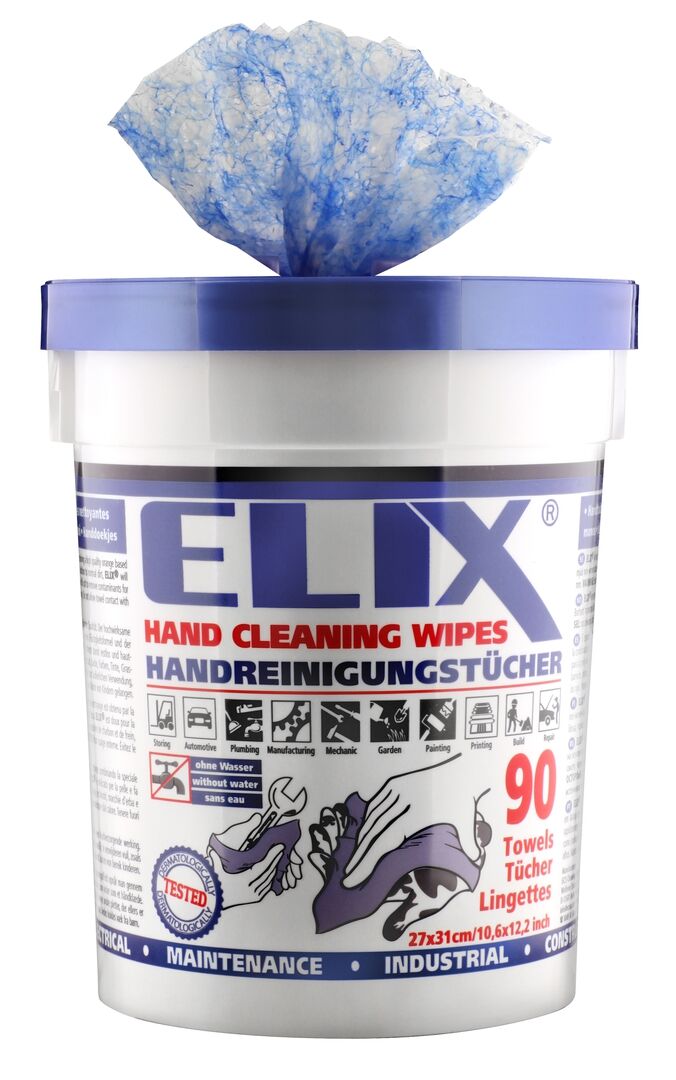ELIX Handreinigungstücher 90 Tücher pro Eimer 310x270mm pro Tuch ELIX Handreinigungstücher 90 Tücher pro Eimer 310x270mm pro Tuch