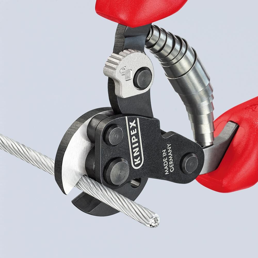 KNIPEX 95 62 160 Drahtseilschere auch f. hochf. Drahtseile Mehrk. brün. 160 mm KNIPEX 95 62 160 Drahtseilschere auch f. hochf. Drahtseile Mehrk. brün. 160 mm
