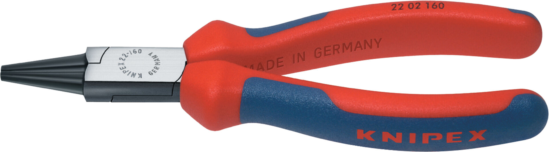 KNIPEX 22 02 140 Rundzange mit Mehrko. schwarz atra. 140 mm